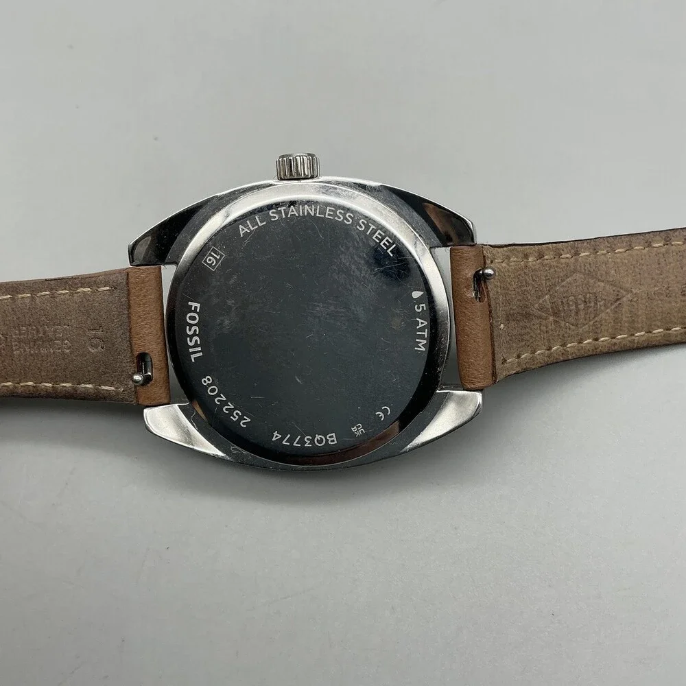 Fossil BQ3714 Womens Watch 34mm White Dial Brown Leather  display picture 1